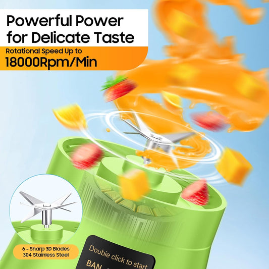 Cordless Portable Personal Size Blender-USB Rechargeable Blender for Smoothies a