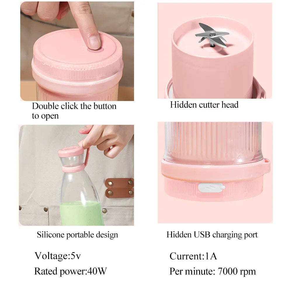 Portable Blender, Portable Blender for Shakes and Smoothies , Magnetic USB Fast