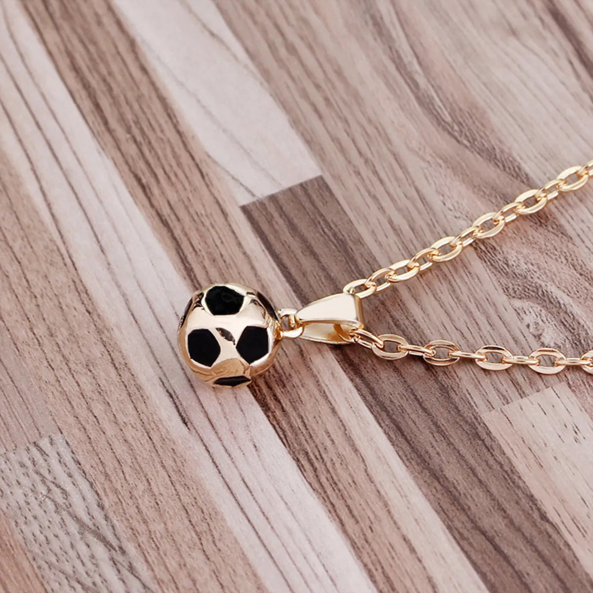 2Pcs Men Necklace Football Shape Alloy Plated Stylish Soccer Pendant Jewelry Gift for Young Men Birthday Anniversary Prom Party