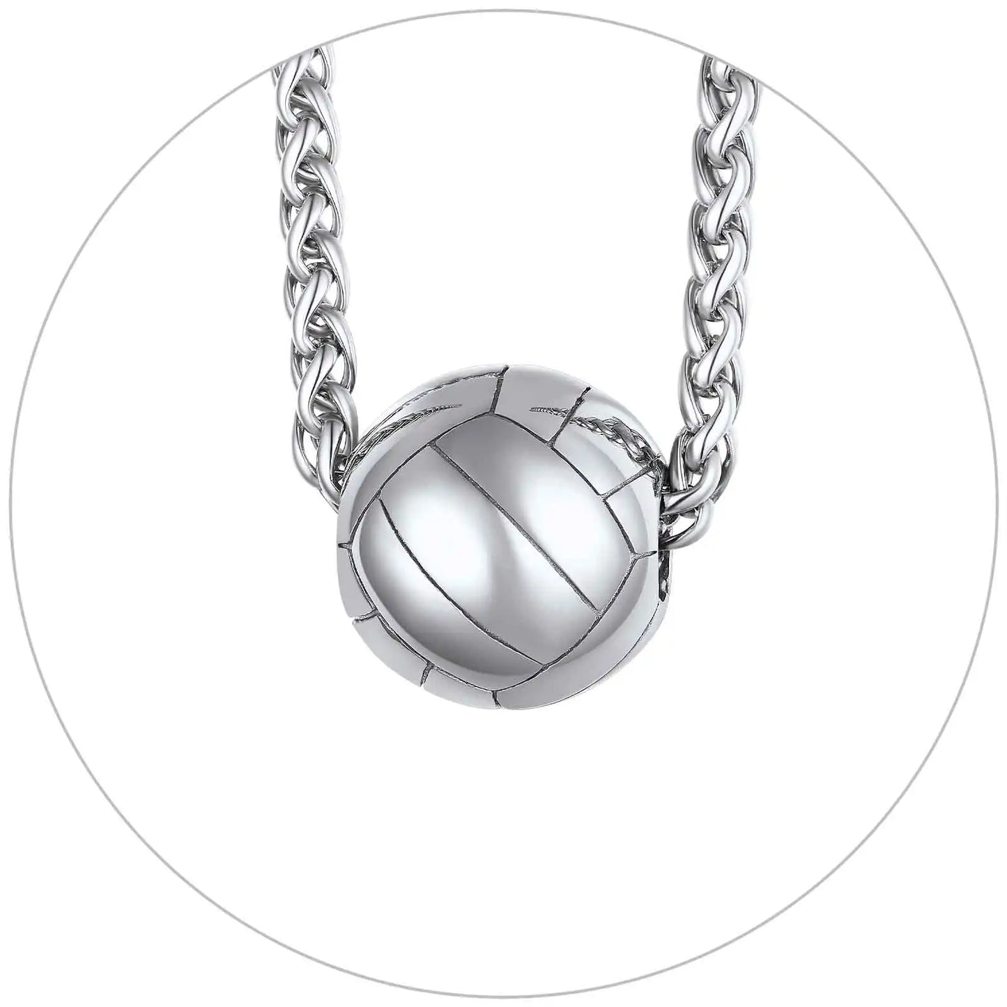U7 Stainless Steel Sport Pendant Necklaces for Men Women Skateboard Soccer Baseball Bat Cross Jewelry Gift Clearance Sale