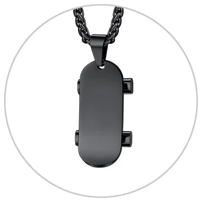 U7 Stainless Steel Sport Pendant Necklaces for Men Women Skateboard Soccer Baseball Bat Cross Jewelry Gift Clearance Sale